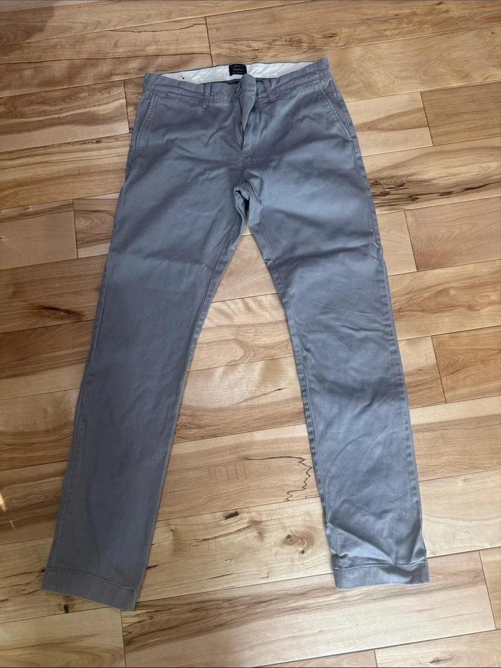 J. Crew Stretch Men’s Chinos in Light Gray
